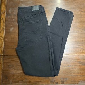 AEO high waisted black jegging